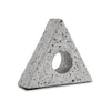 Ashley Sofy Triangle Sculpture Set of 2, Black Marble, Gray Cement