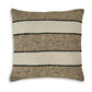 Fordy 20 Inch Decorative Throw Pillow Set of 4, Woven Stripes, Ivory, Tan By Casagear Home