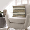 Ashley Fordy 20" Throw Pillow Set of 4, Woven Stripes Tan, Ivory