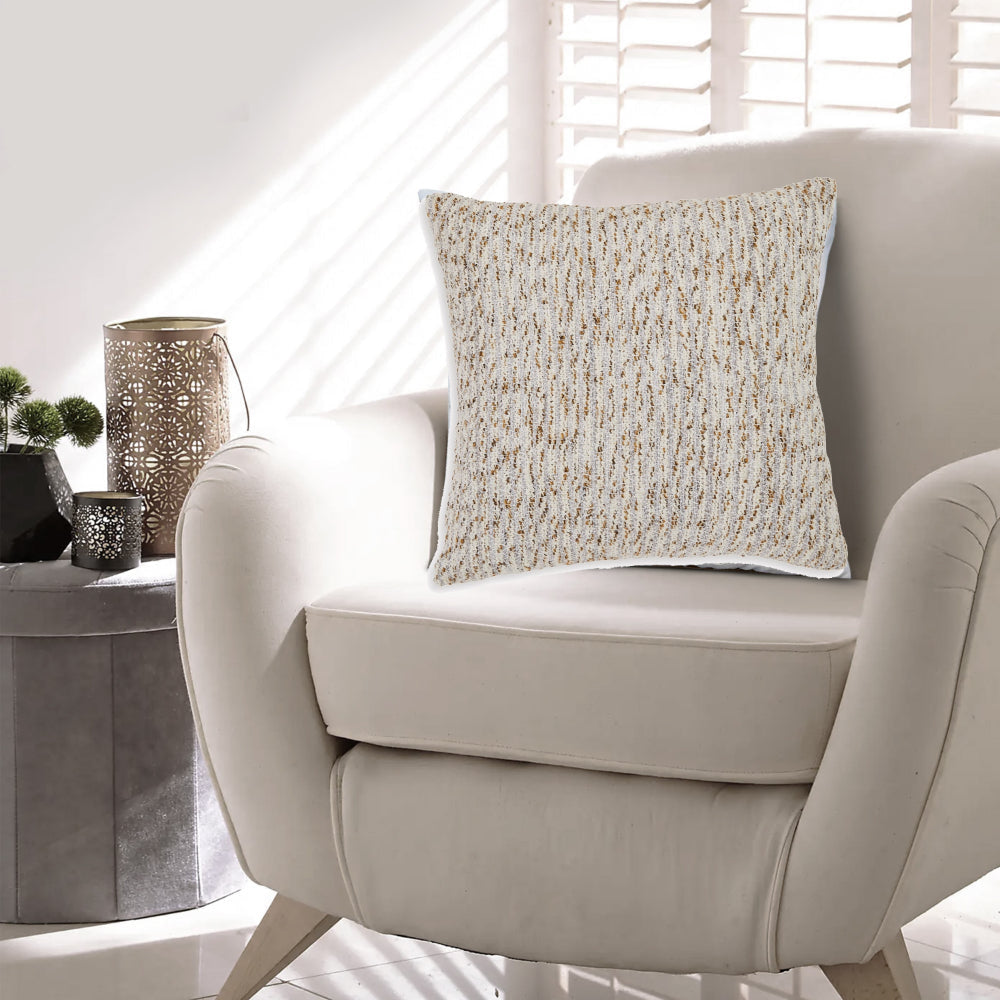 Ashley Lora 20" Accent Pillow Set of 4, Textured Stripes Ivory Gray