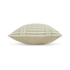 Tony 20 Inch Throw Pillow Set of 4 Striped Design White and Green Cotton By Casagear Home BM318621