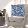 Ashley Coel 18" Throw Pillow Set of 4, Indoor Outdoor, Ocean Blue