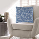 Ashley Coel 18" Throw Pillow Set of 4, Indoor Outdoor, Ocean Blue