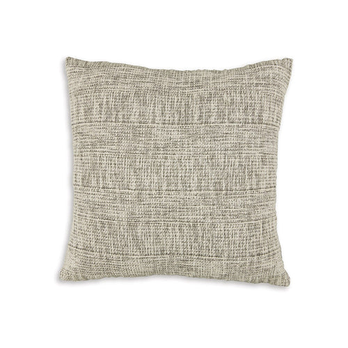 Ashley Throw Pillow Set of 4, 20", Cotton, Black and White Stripes