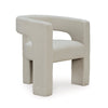 Ashley Sovi Accent Chair, Cushioned Seating, Barrel Back, Ivory