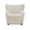 Lao Accent Chair Wingback Design Cushioned Tufted Back Beige Brown By Casagear Home BM318668