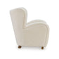 Lao Accent Chair Wingback Design Cushioned Tufted Back Beige Brown By Casagear Home BM318668