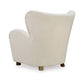 Lao Accent Chair Wingback Design Cushioned Tufted Back Beige Brown By Casagear Home BM318668