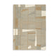 Ashley Teon 5 x 7 Medium Area Rug, Woven Pattern, Taupe Gray Wool