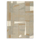 Ashley Teon 8 x  10 Large Area Rug, Woven Pattern, Taupe Gray Wool