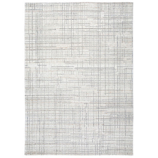 Ashley Stena 8 x 10 Inch Large Area Rug, Hand Tufted, Ivory Gray