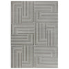 Ashley Dary 5 x 7 Medium Area Rug, Maze Geometric Style Taupe Gray
