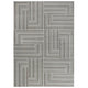 Ashley Dary 5 x 7 Medium Area Rug, Maze Geometric Style Taupe Gray