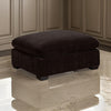 Lahe 41 Inch Modular Ottoman Tapered Legs Cushioned Soft Brown Fabric By Casagear Home BM318714