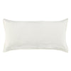 Doji 20 x 36 King Lumbar Pillow Sham, White Ivory Cotton, Premium Linen By Casagear Home