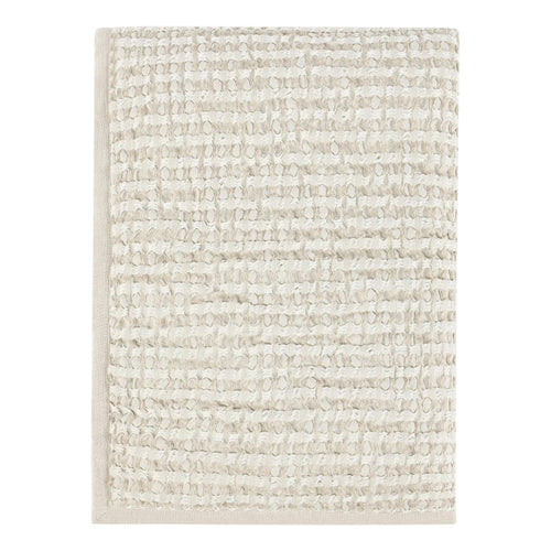 Cae Throw Blanket | Cotton | Beige Waffle Weave | Flax Linen