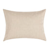 Savi 20 x 26 Standard Linen Cashmere Sham, Hand Stitched Beige Cotton Linen By Casagear Home