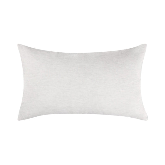 Savi 20 x 36 King Lumbar Pillow Sham, Cashmere, White Cotton and Linen By Casagear Home