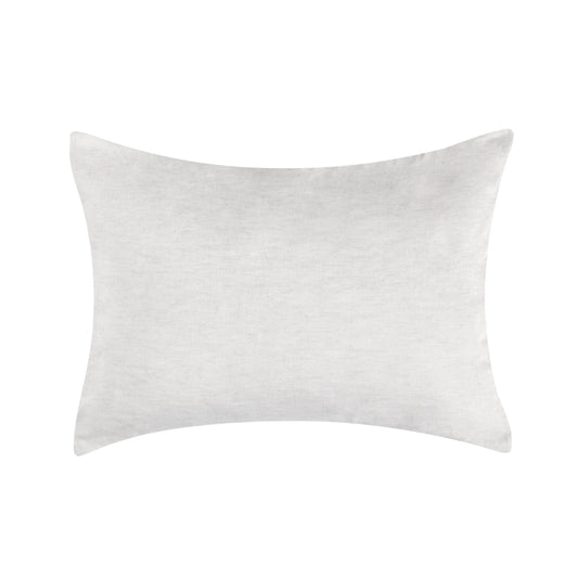 Savi 20 x 26 Standard Pillow Sham, Cashmere, White Cotton and Linen By Casagear Home