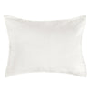 Zoni 20 x 26 Standard Pillow Sham, Woven Stitch Design, White Cotton By Casagear Home