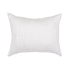 Irma 26 Inch Euro Pillow Sham, Embroidered White Premium Linen, Cotton By Casagear Home