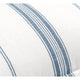Taki 20 x 26 Standard Pillow Sham Blue and White Stripes Linen Cashmere By Casagear Home BM318812