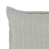 Tara King Size Duvet Cover Stripe Design Sage Green Belgian Flax Linen By Casagear Home BM318814