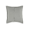 Tara 26 Inch Euro Pillow Sham Stripe Design Sage Green Belgian Flax Linen By Casagear Home BM318815