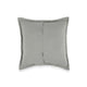 Tara 26 Inch Euro Pillow Sham Stripe Design Sage Green Belgian Flax Linen By Casagear Home BM318815