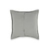Tara 26 Inch Euro Pillow Sham, Stripe Design, Sage Green Belgian Flax Linen By Casagear Home