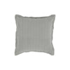 Tara 26 Inch Euro Pillow Sham, Stripe Design, Sage Green Belgian Flax Linen By Casagear Home