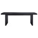 Jack 64-82 Inch Dining Table Rectangular Removable Extension Leaf Black By Casagear Home BM318864