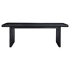 Jack 64-82 Inch Dining Table, Rectangular, Removable Extension Leaf, Black By Casagear Home