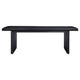Jack 64-82 Inch Dining Table, Rectangular, Removable Extension Leaf, Black By Casagear Home