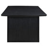 Jack 64-82 Inch Dining Table, Rectangular, Removable Extension Leaf, Black By Casagear Home