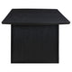 Jack 64-82 Inch Dining Table, Rectangular, Removable Extension Leaf, Black By Casagear Home