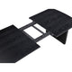 Jack 64-82 Inch Dining Table, Rectangular, Removable Extension Leaf, Black By Casagear Home