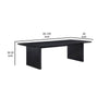 Jack 64-82 Inch Dining Table, Rectangular, Removable Extension Leaf, Black By Casagear Home