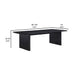 Jack 64-82 Inch Dining Table, Rectangular, Removable Extension Leaf, Black By Casagear Home