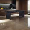 Jack 64-82 Inch Dining Table, Rectangular, Removable Extension Leaf, Black By Casagear Home