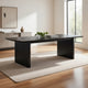 Jack 64-82 Inch Dining Table, Rectangular, Removable Extension Leaf, Black By Casagear Home
