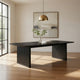 Jack 64-82 Inch Dining Table, Rectangular, Removable Extension Leaf, Black By Casagear Home