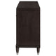 Amber Dresser 6 Drawers Round Metal Knobs Tapered Legs Brown Wood By Casagear Home BM318871
