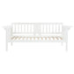 Daisy Twin Daybed Drop Down Tables Slats for Mattress White Wood Frame By Casagear Home BM318900