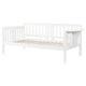 Daisy Twin Daybed Drop Down Tables Slats for Mattress White Wood Frame By Casagear Home BM318900