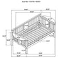 Daisy Twin Daybed Drop Down Tables Slats for Mattress White Wood Frame By Casagear Home BM318900