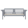 Daisy Twin Daybed Drop Down Tables Slats for Mattress Gray Wood Frame By Casagear Home BM318901