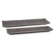 Ashley Rumi Decorative Tray Set of 2, Cast Aluminium, Pewter Gray