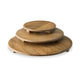Ashley Piya Decorative Serving Tray Platter Set of 3 Brown Wood BM318930
