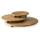Ashley Piya Decorative Serving Tray Platter Set of 3 Brown Wood BM318930